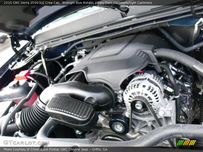 Midnight Blue Metallic / Very Dark Cashmere/Light Cashmere 2010 GMC Sierra 1500 SLE Crew Cab