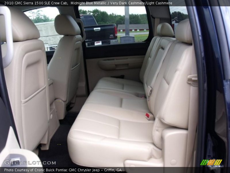 Midnight Blue Metallic / Very Dark Cashmere/Light Cashmere 2010 GMC Sierra 1500 SLE Crew Cab