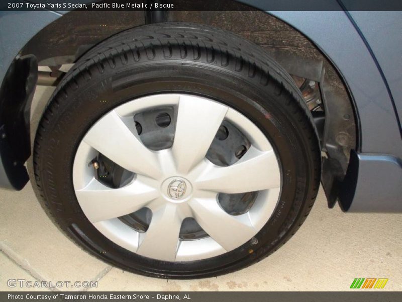 Pacific Blue Metallic / Bisque 2007 Toyota Yaris S Sedan