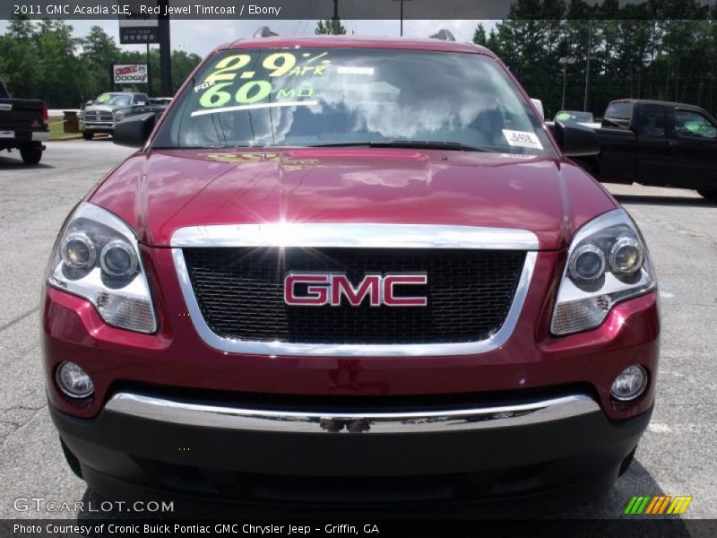 Red Jewel Tintcoat / Ebony 2011 GMC Acadia SLE