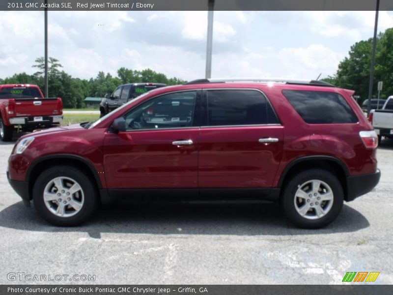 Red Jewel Tintcoat / Ebony 2011 GMC Acadia SLE