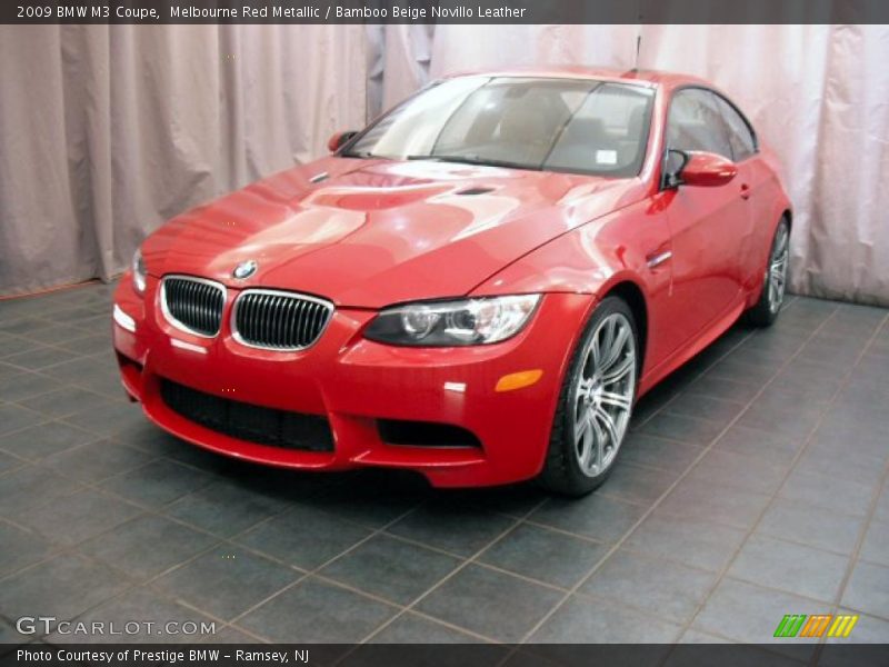 Melbourne Red Metallic / Bamboo Beige Novillo Leather 2009 BMW M3 Coupe