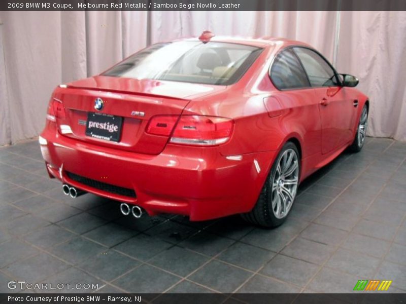 Melbourne Red Metallic / Bamboo Beige Novillo Leather 2009 BMW M3 Coupe