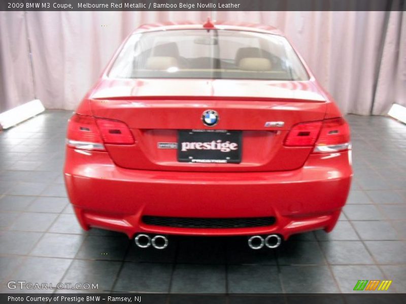 Melbourne Red Metallic / Bamboo Beige Novillo Leather 2009 BMW M3 Coupe