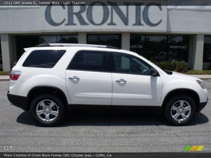 Summit White / Light Titanium 2011 GMC Acadia SL