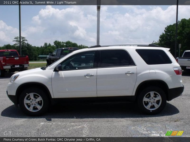 Summit White / Light Titanium 2011 GMC Acadia SL