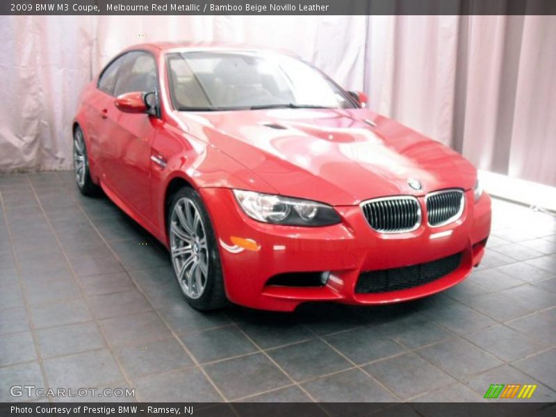 Melbourne Red Metallic / Bamboo Beige Novillo Leather 2009 BMW M3 Coupe
