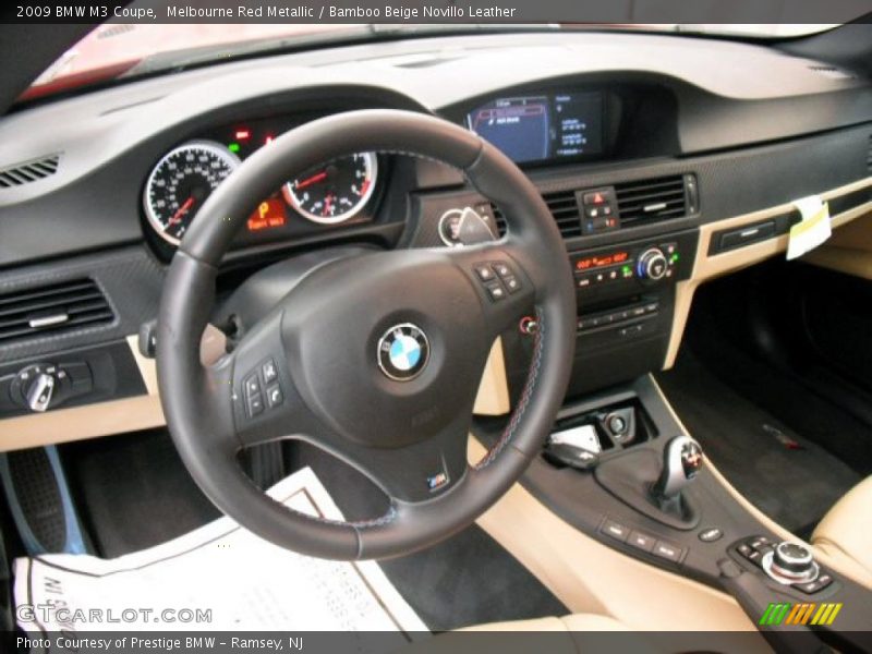 Melbourne Red Metallic / Bamboo Beige Novillo Leather 2009 BMW M3 Coupe