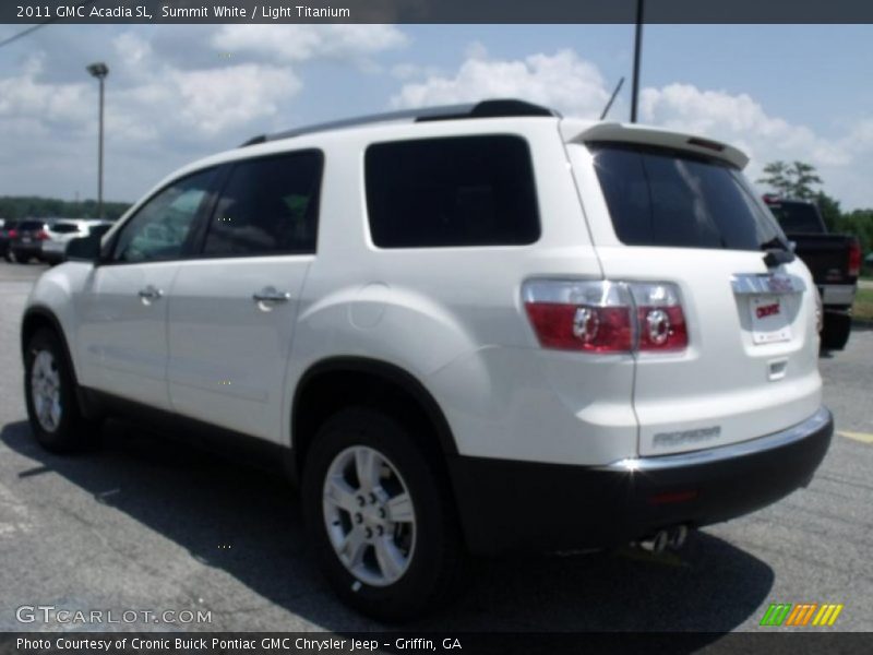 Summit White / Light Titanium 2011 GMC Acadia SL