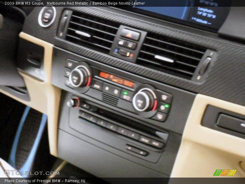 Melbourne Red Metallic / Bamboo Beige Novillo Leather 2009 BMW M3 Coupe