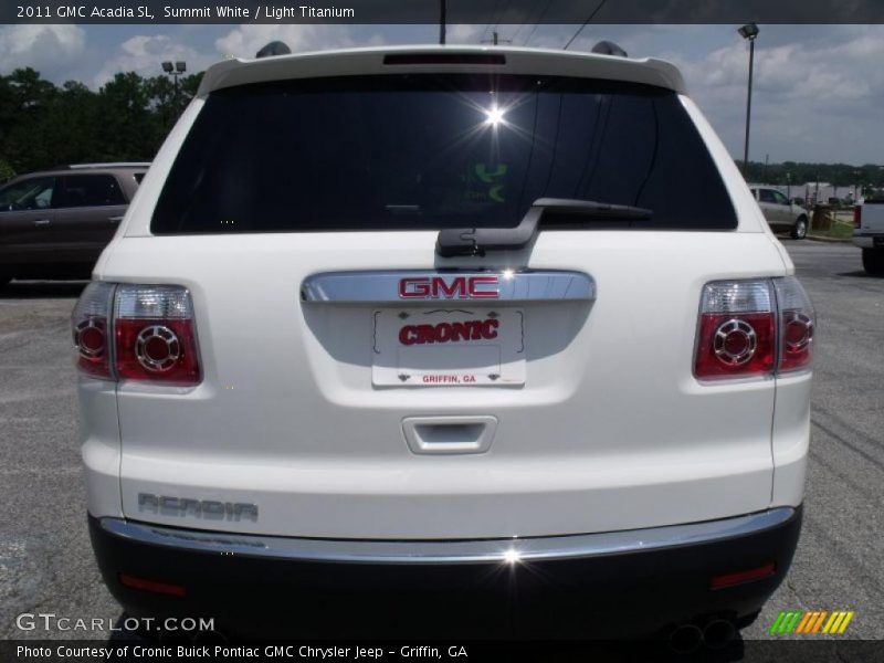 Summit White / Light Titanium 2011 GMC Acadia SL