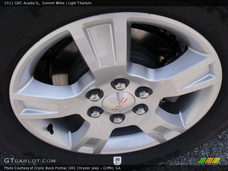 Summit White / Light Titanium 2011 GMC Acadia SL