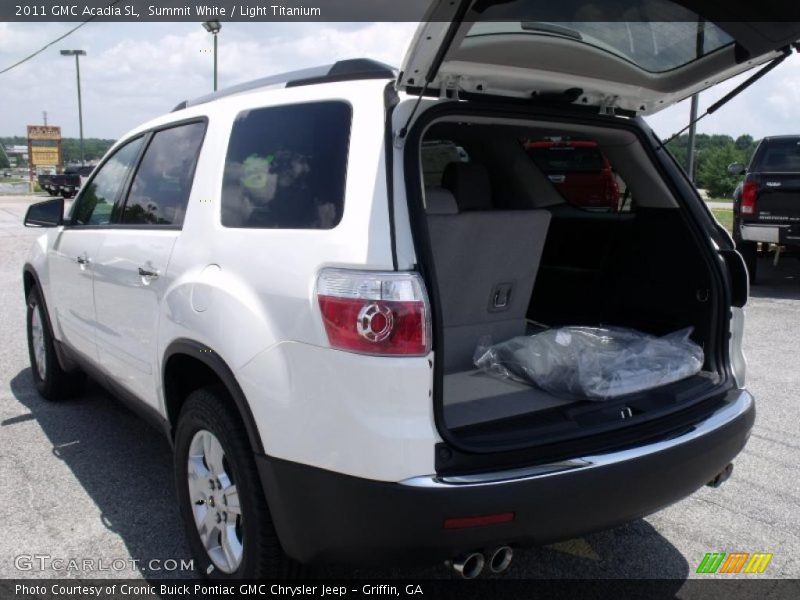 Summit White / Light Titanium 2011 GMC Acadia SL