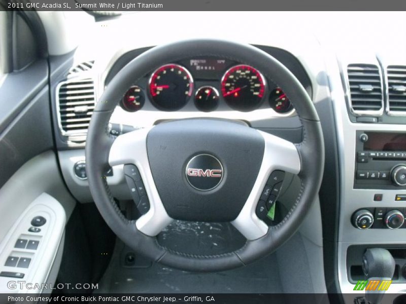 Summit White / Light Titanium 2011 GMC Acadia SL