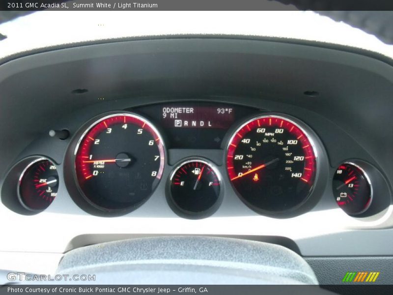 Summit White / Light Titanium 2011 GMC Acadia SL