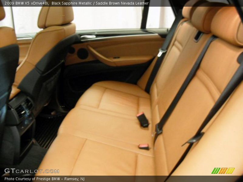Black Sapphire Metallic / Saddle Brown Nevada Leather 2009 BMW X5 xDrive48i