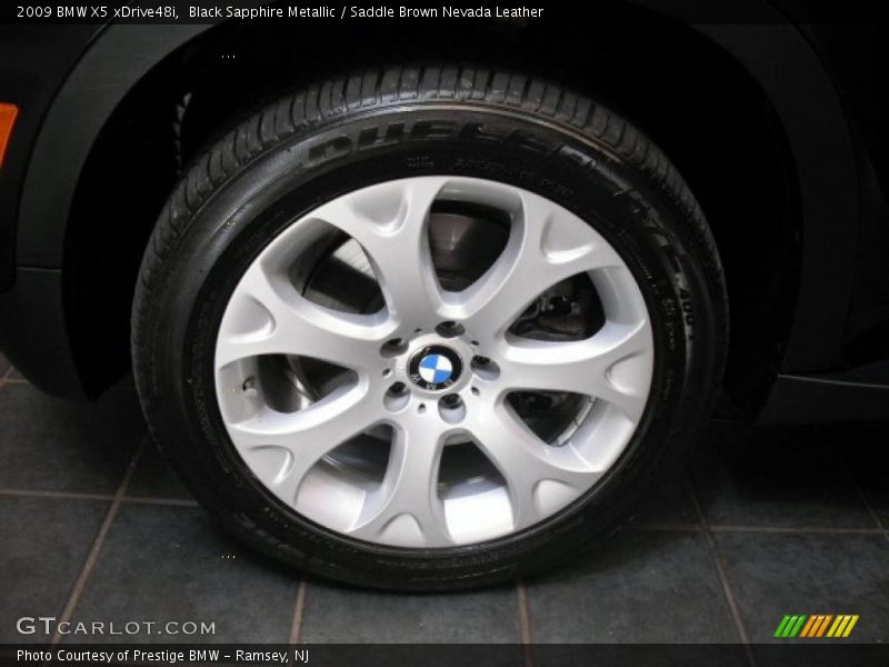 Black Sapphire Metallic / Saddle Brown Nevada Leather 2009 BMW X5 xDrive48i