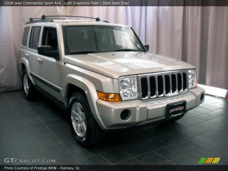 Light Graystone Pearl / Dark Slate Gray 2008 Jeep Commander Sport 4x4