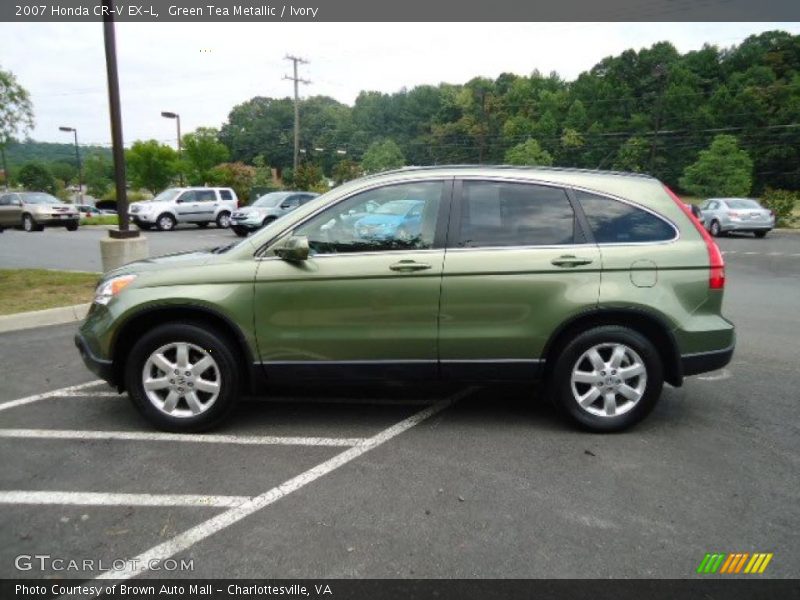 Green Tea Metallic / Ivory 2007 Honda CR-V EX-L