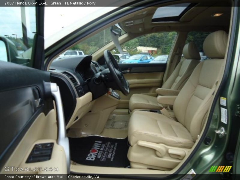 Green Tea Metallic / Ivory 2007 Honda CR-V EX-L