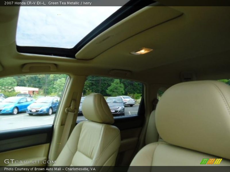 Green Tea Metallic / Ivory 2007 Honda CR-V EX-L