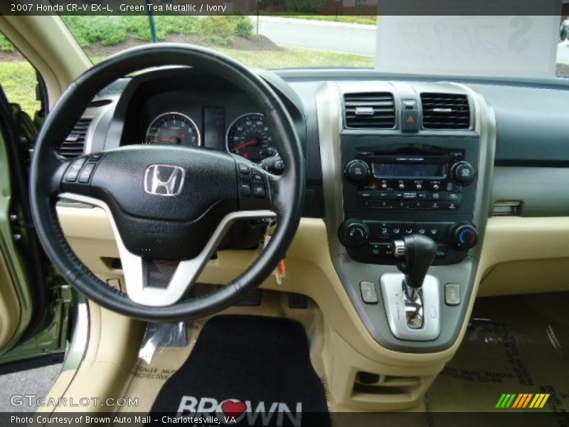 Green Tea Metallic / Ivory 2007 Honda CR-V EX-L