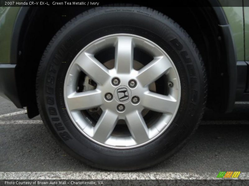 Green Tea Metallic / Ivory 2007 Honda CR-V EX-L
