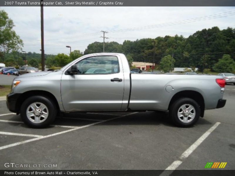Silver Sky Metallic / Graphite Gray 2007 Toyota Tundra Regular Cab
