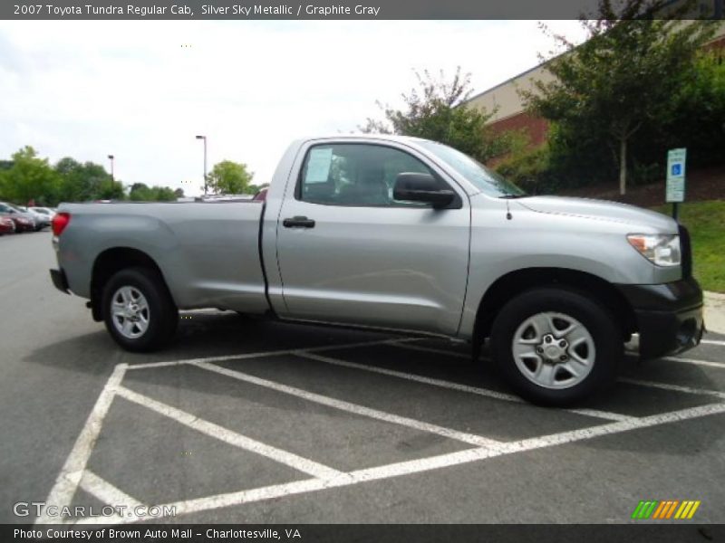 Silver Sky Metallic / Graphite Gray 2007 Toyota Tundra Regular Cab
