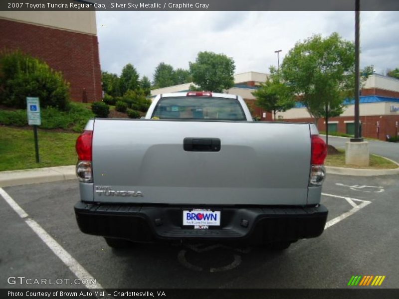 Silver Sky Metallic / Graphite Gray 2007 Toyota Tundra Regular Cab