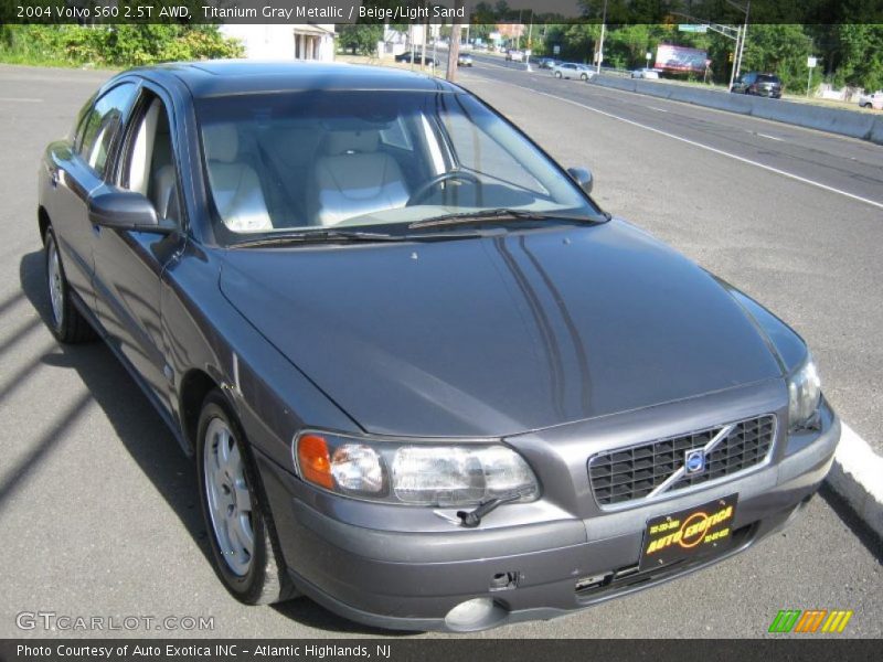 Titanium Gray Metallic / Beige/Light Sand 2004 Volvo S60 2.5T AWD