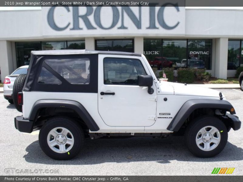 Stone White / Dark Slate Gray/Medium Slate Gray 2010 Jeep Wrangler Sport 4x4