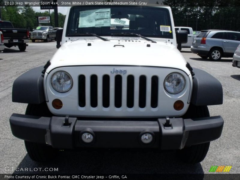 Stone White / Dark Slate Gray/Medium Slate Gray 2010 Jeep Wrangler Sport 4x4