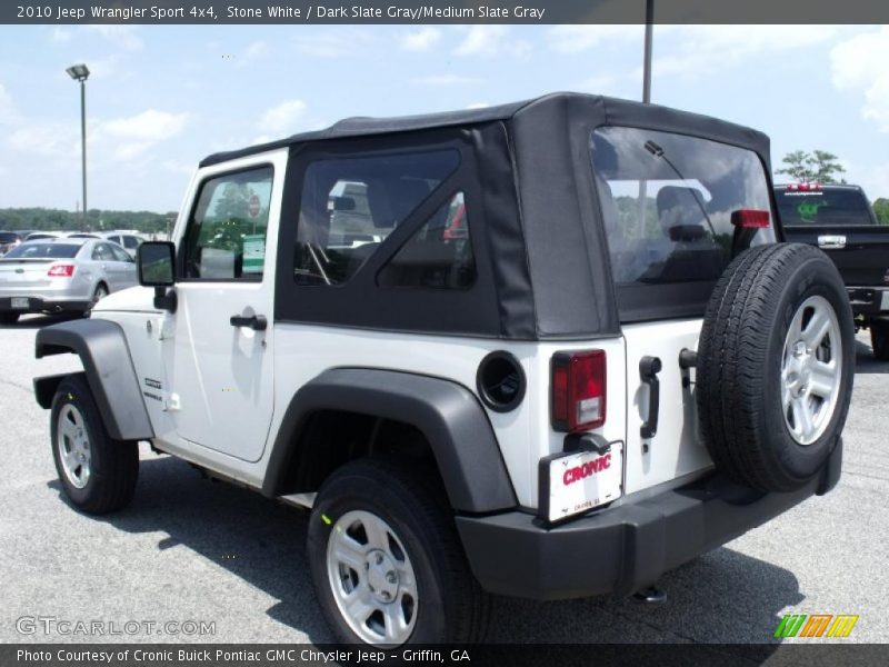 Stone White / Dark Slate Gray/Medium Slate Gray 2010 Jeep Wrangler Sport 4x4