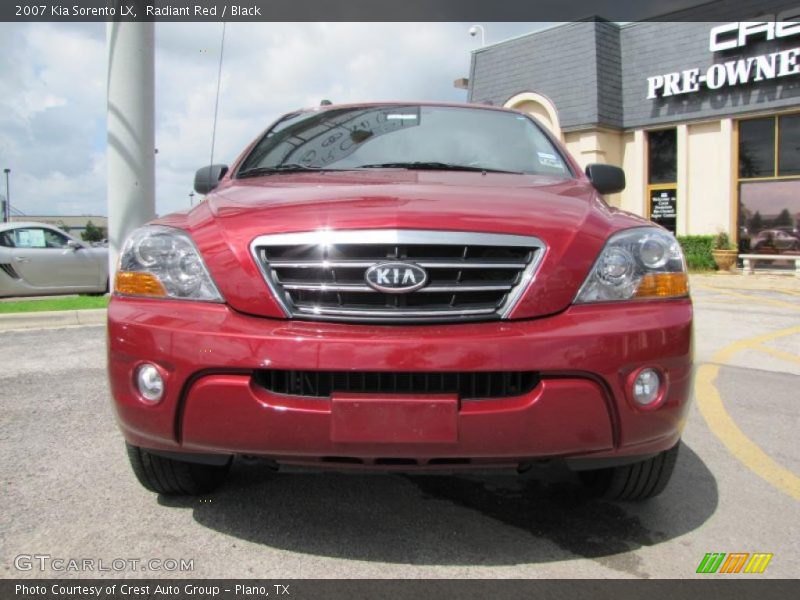 Radiant Red / Black 2007 Kia Sorento LX