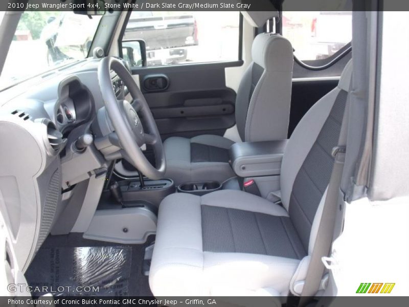 Stone White / Dark Slate Gray/Medium Slate Gray 2010 Jeep Wrangler Sport 4x4