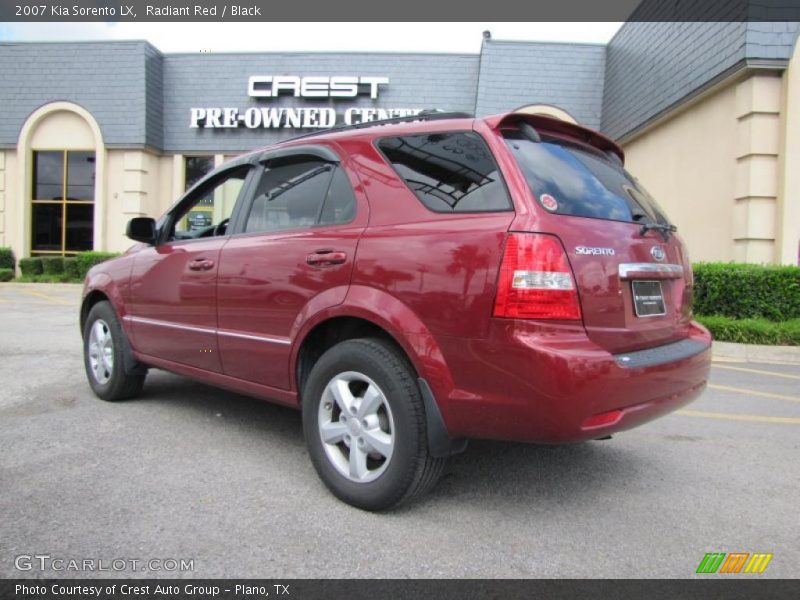 Radiant Red / Black 2007 Kia Sorento LX