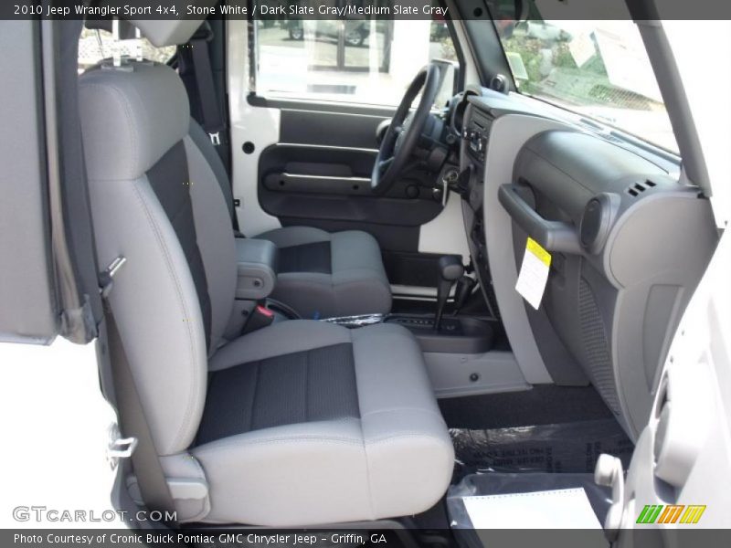Stone White / Dark Slate Gray/Medium Slate Gray 2010 Jeep Wrangler Sport 4x4