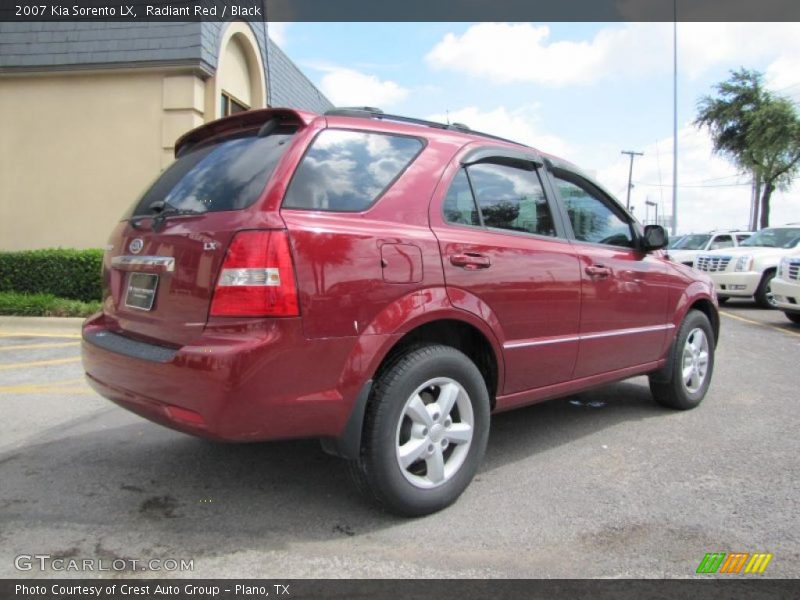 Radiant Red / Black 2007 Kia Sorento LX