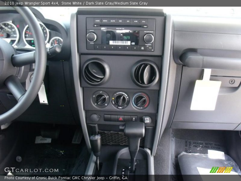 Stone White / Dark Slate Gray/Medium Slate Gray 2010 Jeep Wrangler Sport 4x4