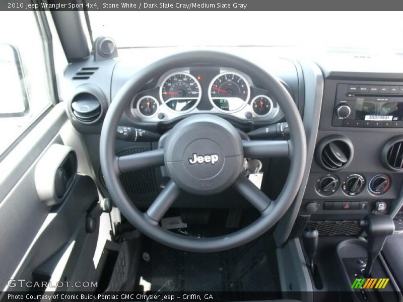 Stone White / Dark Slate Gray/Medium Slate Gray 2010 Jeep Wrangler Sport 4x4