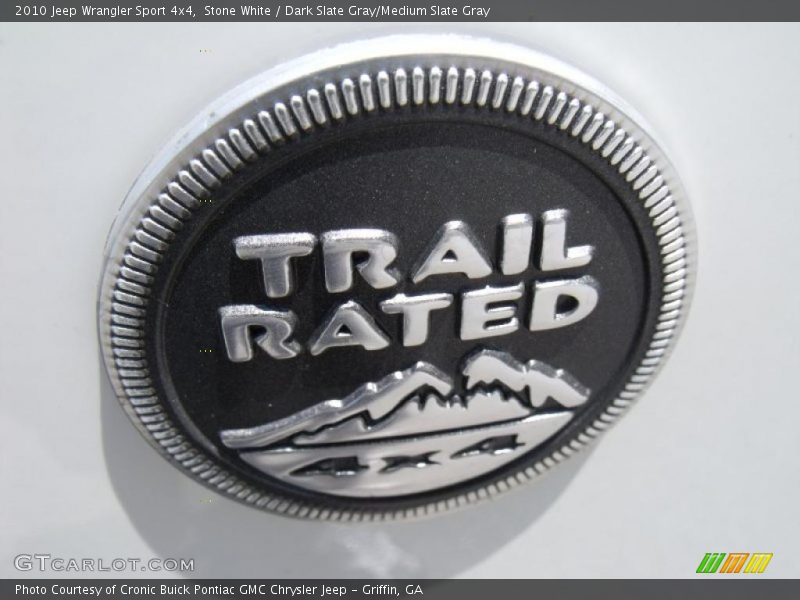 Stone White / Dark Slate Gray/Medium Slate Gray 2010 Jeep Wrangler Sport 4x4
