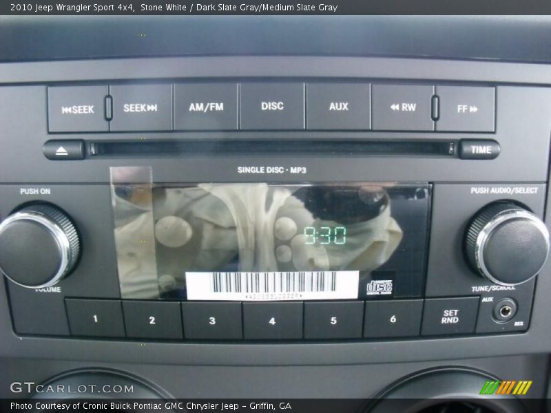 Stone White / Dark Slate Gray/Medium Slate Gray 2010 Jeep Wrangler Sport 4x4