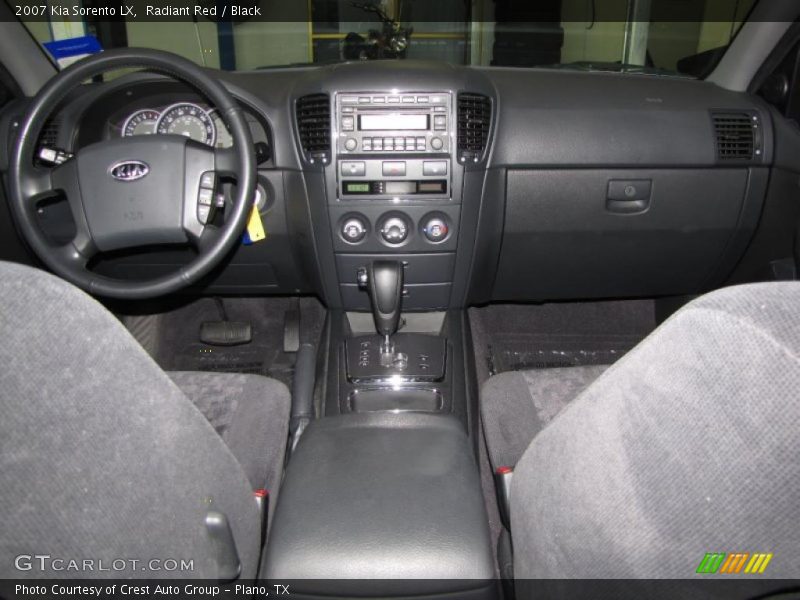Radiant Red / Black 2007 Kia Sorento LX