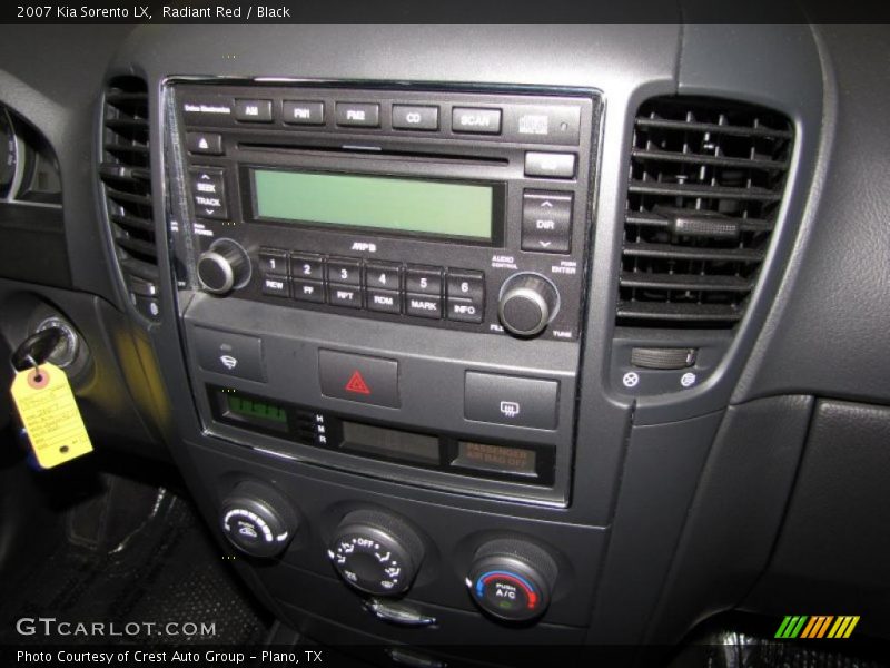Radiant Red / Black 2007 Kia Sorento LX