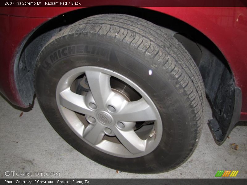 Radiant Red / Black 2007 Kia Sorento LX