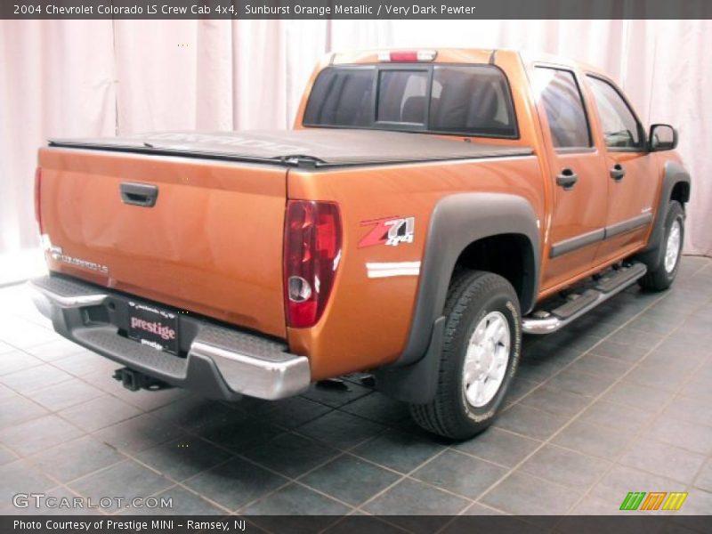 Sunburst Orange Metallic / Very Dark Pewter 2004 Chevrolet Colorado LS Crew Cab 4x4