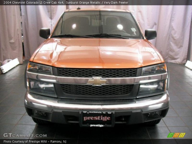 Sunburst Orange Metallic / Very Dark Pewter 2004 Chevrolet Colorado LS Crew Cab 4x4