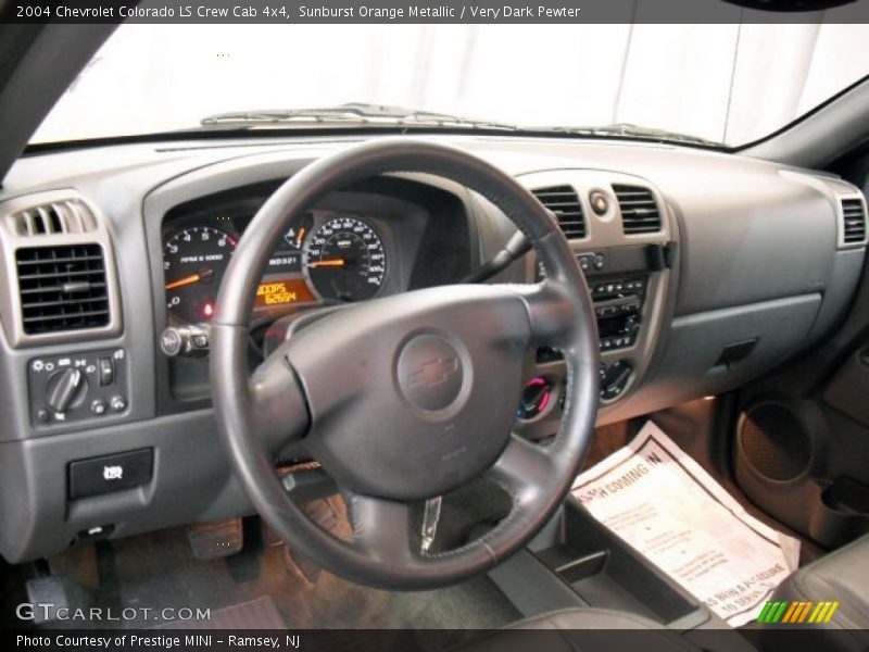 Sunburst Orange Metallic / Very Dark Pewter 2004 Chevrolet Colorado LS Crew Cab 4x4