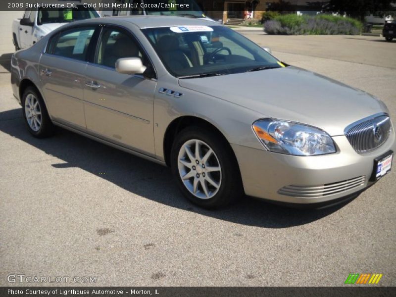 Gold Mist Metallic / Cocoa/Cashmere 2008 Buick Lucerne CXL